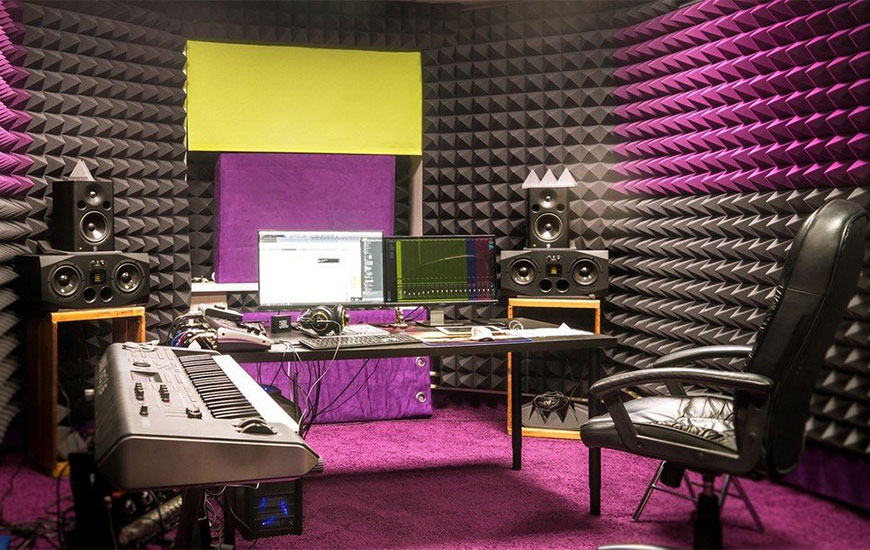 stüdyo odası akustik sünger kaplama